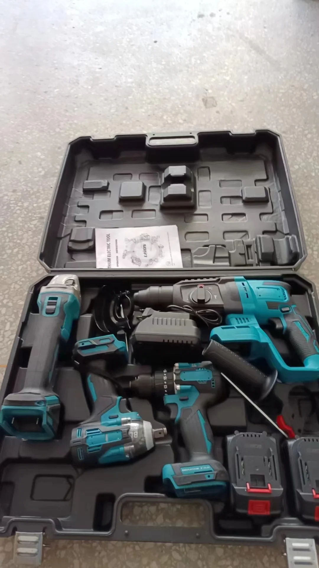 Hardware Tools Multi Tool Box Power Wrenches Electric Drill 21v Electrical Tools