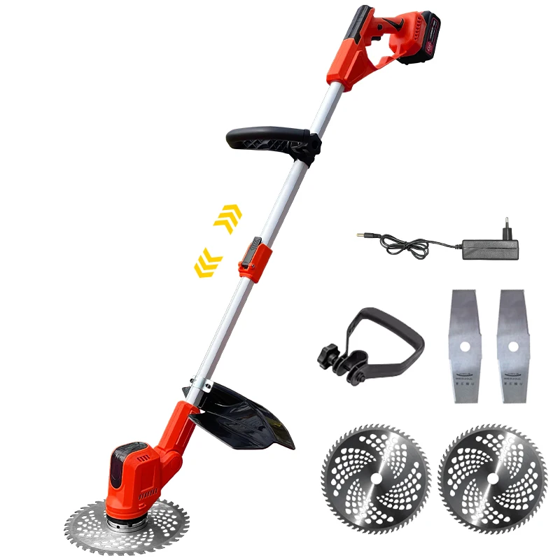 21V Battery Powered Brush Cutter Foldable Design and HD Digital Display for Grass and Shrub Cutting