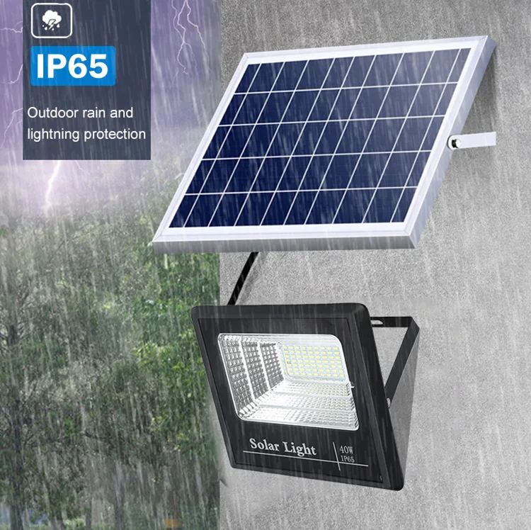 Outdoor IP66 Garden Security 25W 40W 60W 100W Solar Powered Led Flood Light