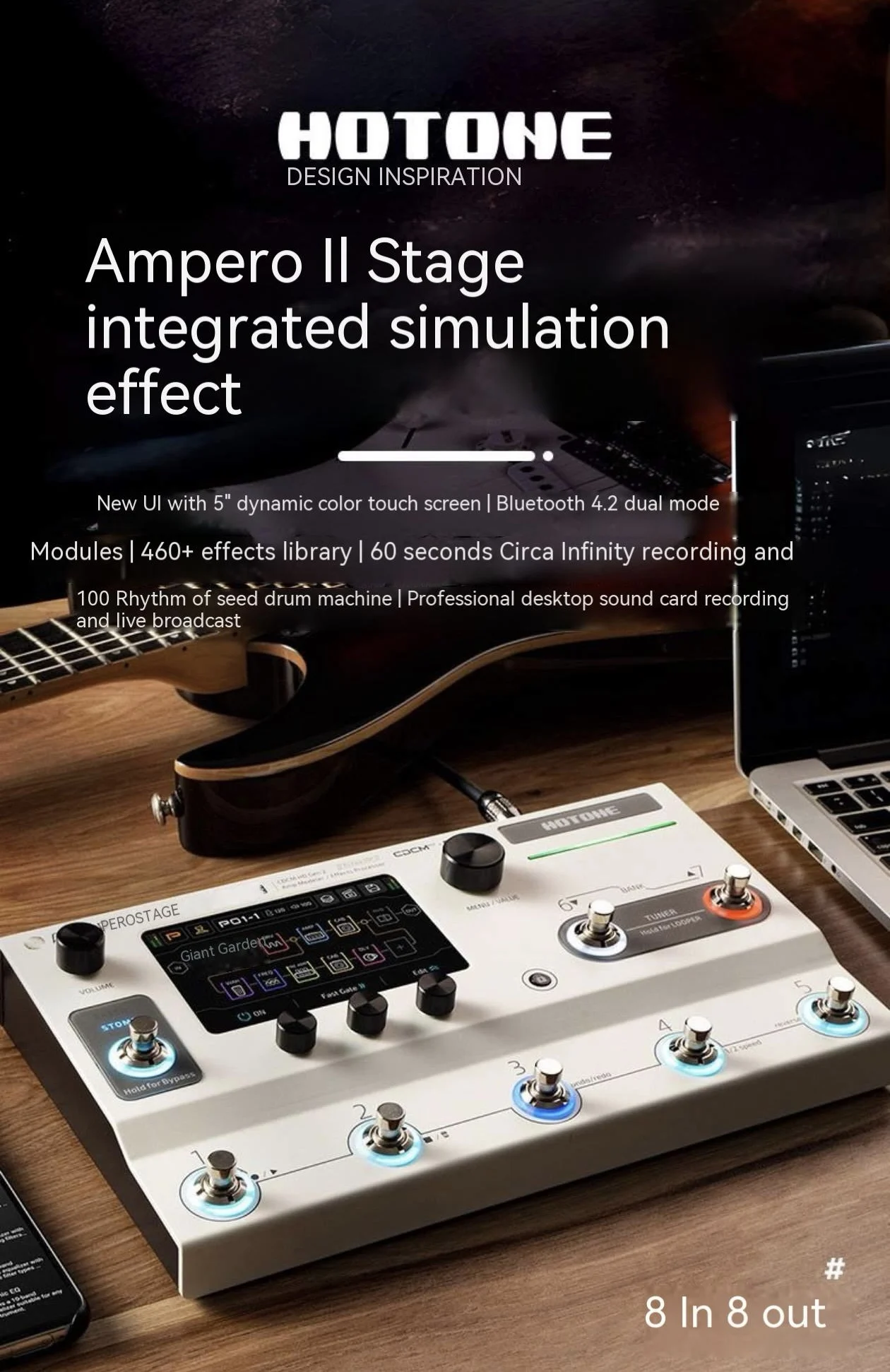ampero ii stage 美品 Hotone Ampero II Stage マルチエフェクター