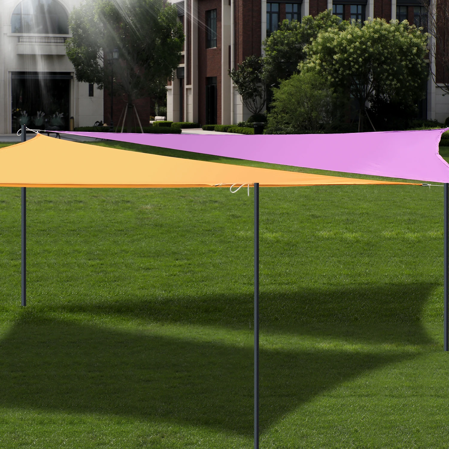 Wholesale Non Waterproof HDPE Shade Fabric Sail and Waterproof Sun Shadow Canvas Used for Car Parking Garden Cloth Sails