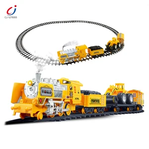Chengji Rails Model Toy Train Track City Track Slot Cartoon Light Music Classical Toy Train Plastic Electric Toy Train