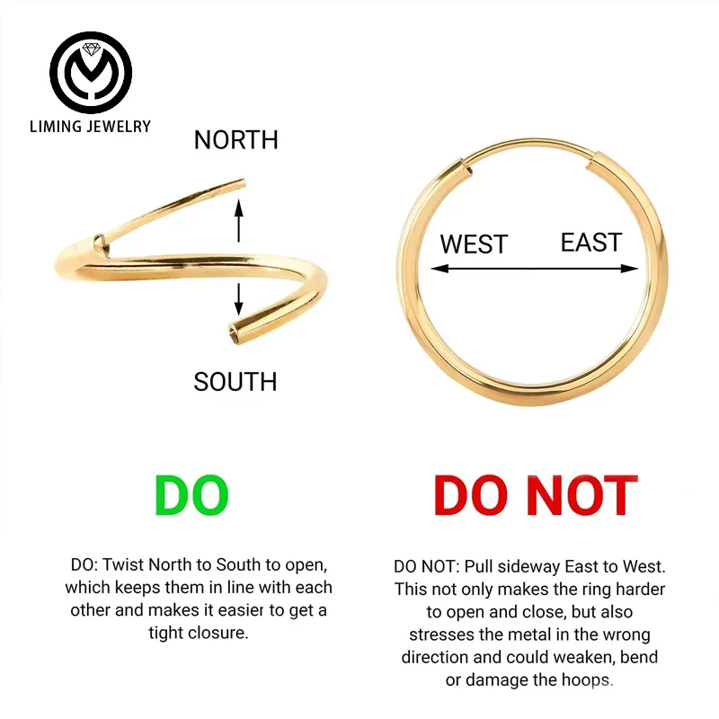 GE13 Fashion Geometry Minimalist 925 Sterling Silver Hip Hop Fine Jewelry Big Round Hoop Earrings for Women 18k Gold Plated
