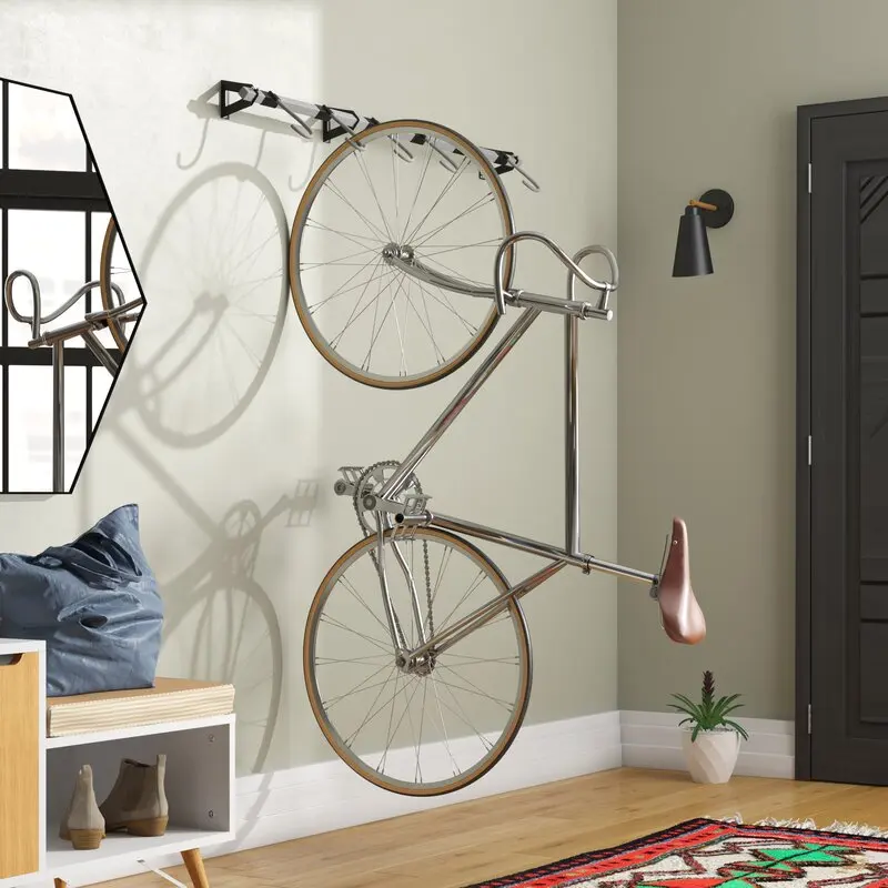 Customized Wall Mounted Bike Display Rack, Bicycle Storage Hanger for ...