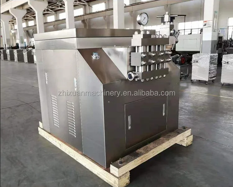 2000L/H Handled Milk Homogenizer High Pressure Milk Juice Homogenizer Machine Two Piston Honey Milk Homogenizer
