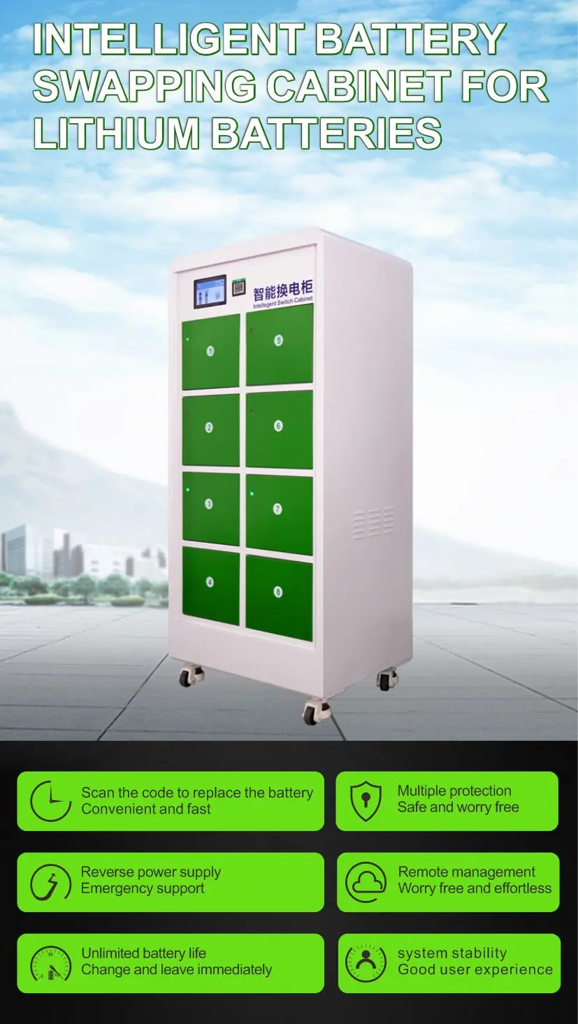 Electric Motorcycle Battery Swapping Charging Station Ebike E