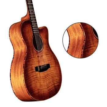 High Quality Professional 40 inch Cutaway Acoustic Guitar Spruce solid Top Classic Acoustic Guitar