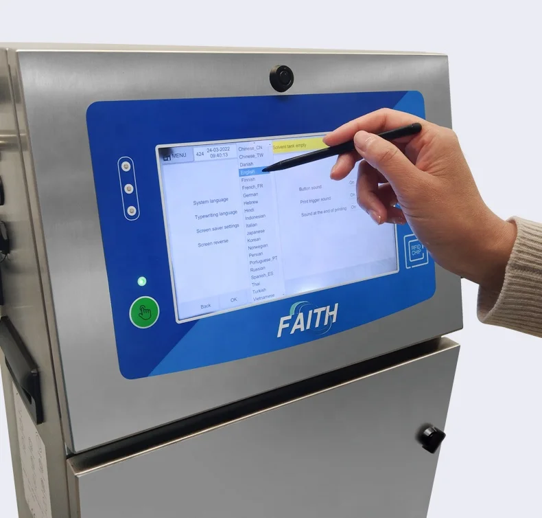 Faith Automatic Inkjet Printer FBP001 Continuous Inkjet Label and Card Printer New and High Quality Online Printer