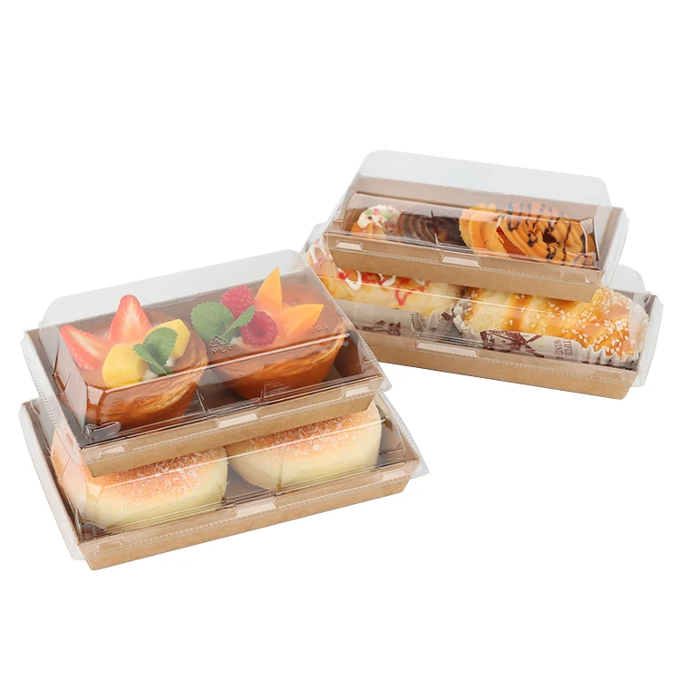 علبة ورق كرافت عالية الجودة مخصصة للسوشي، وعاء طعام أو صينية للاستعمال في المطاعم، التوصيل، تقديم الطعام، المخابز والحلويات