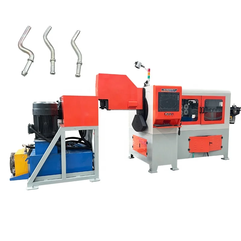 High Quality Silencer Hanger Hook Making Forming Equipment Combined 3d Wire Bending Machine and Rivet End Making Machine