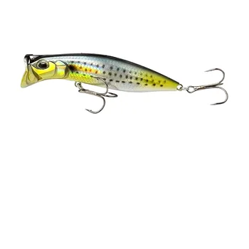 Cheery 80mm 12G Topwater Whopper Popper Salt Water Bass Trout Artificial Bait ABS Wobble Supplies Fishing Lures for River – Popper – view 4