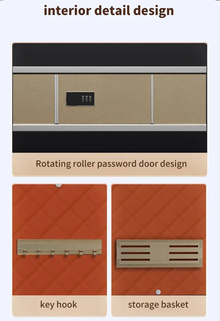 CEQSAFE TUYA APP WIFI Biometric Fingerprint Digital Safe Box Heavy Security Steel Money Electronic Safes for Home Office Hotel factory