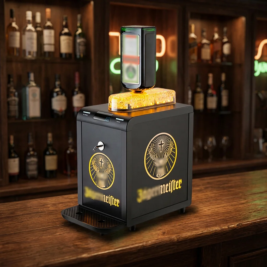 Jager meister 冷蔵庫 Máquina de Refrigeração para Vodka Jagermeister, Dispensador de