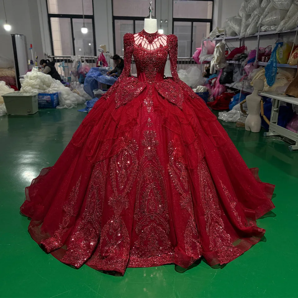 open lace back dress Arabic Black One Shoulder Mermaid Luxury Evening Dress With Cape Sleeve Elegant Dubai Women Wedding Party Gown 389 Red / 4 main image 0