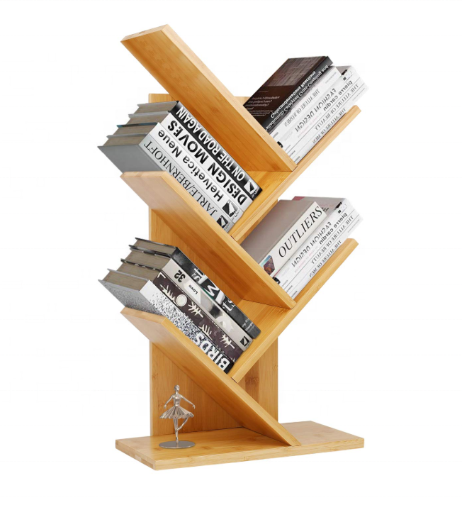 
 Современная книжная полка в форме дерева  