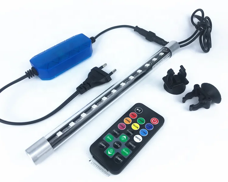 Aquarium Submersible  Colorful T4 LED Lamp for Fish tank
