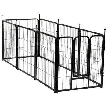 Factory Direct High Quality Portable Metal Large Outdoor Indoor Dog Fence Play Fence and Sports Dog Metal Fence