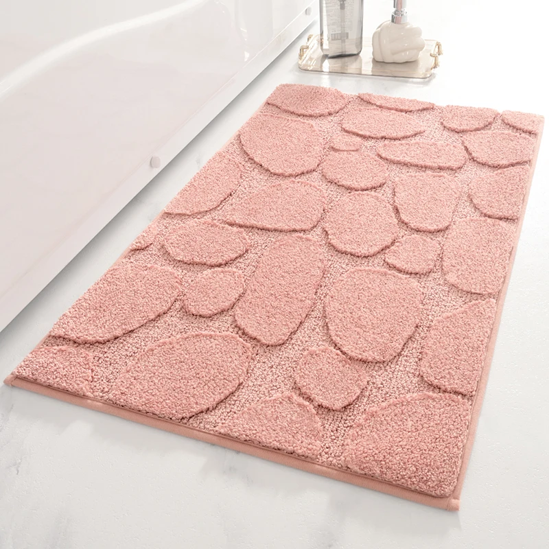  Non Slip Microfiber Absorbent Bath Mat Thick Plush Quick Dry Microfiber Bathroom Mat Shower Carpet