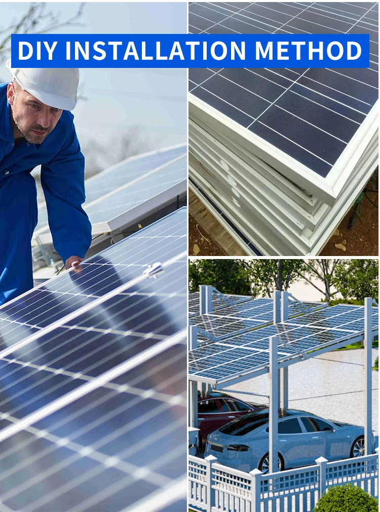 Low-maintenance Aluminum Photovoltaic Carports Solar-powered Parking ...