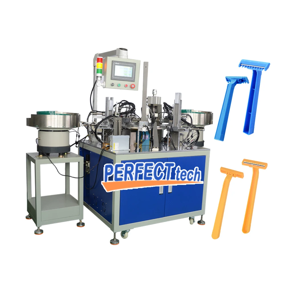 Automatic Plastic Disposable Shaving Blade Razor Production Making ...