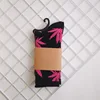 13 black+pink leaf