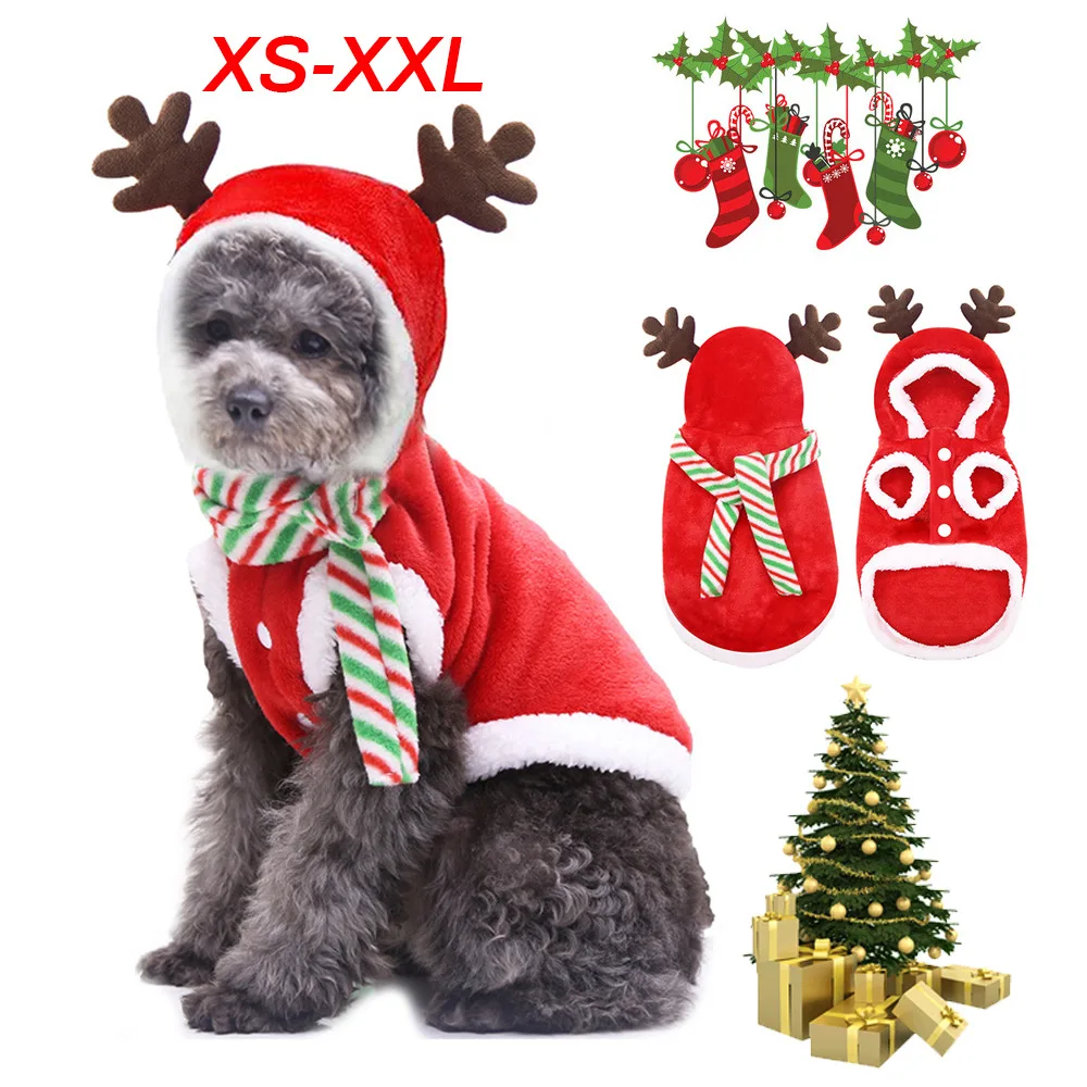 2024 New Year Clothes For Dog Costume Christmas Pet Dog Clothes Winter ...