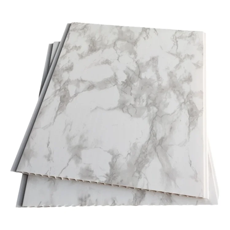 Laminated Marble Pattern Design Hollow Pvc Panel Waterproof Ceiling Board Pvc Plastic Roof Ceiling
