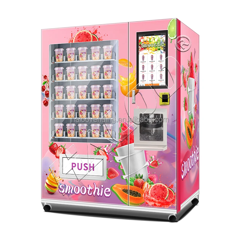 Frozen Real Mango Smoothie Vending Machine And Fruit Smoothie Vending