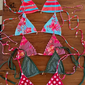 OEM/ODM Custom Triangle Printed Bikini 2-Piece Set Bikini Design and Custom Your Own Swimwear Manufacturer