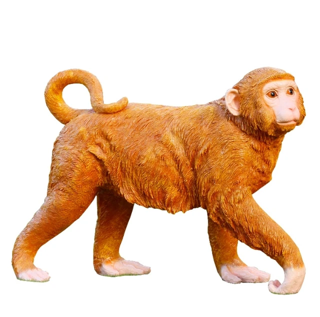 Simulated Monkey Fiberglass Sculpture Animal Courtyard Rockery Park Scenic Area Outdoor Garden Landscape Decoration Ornaments