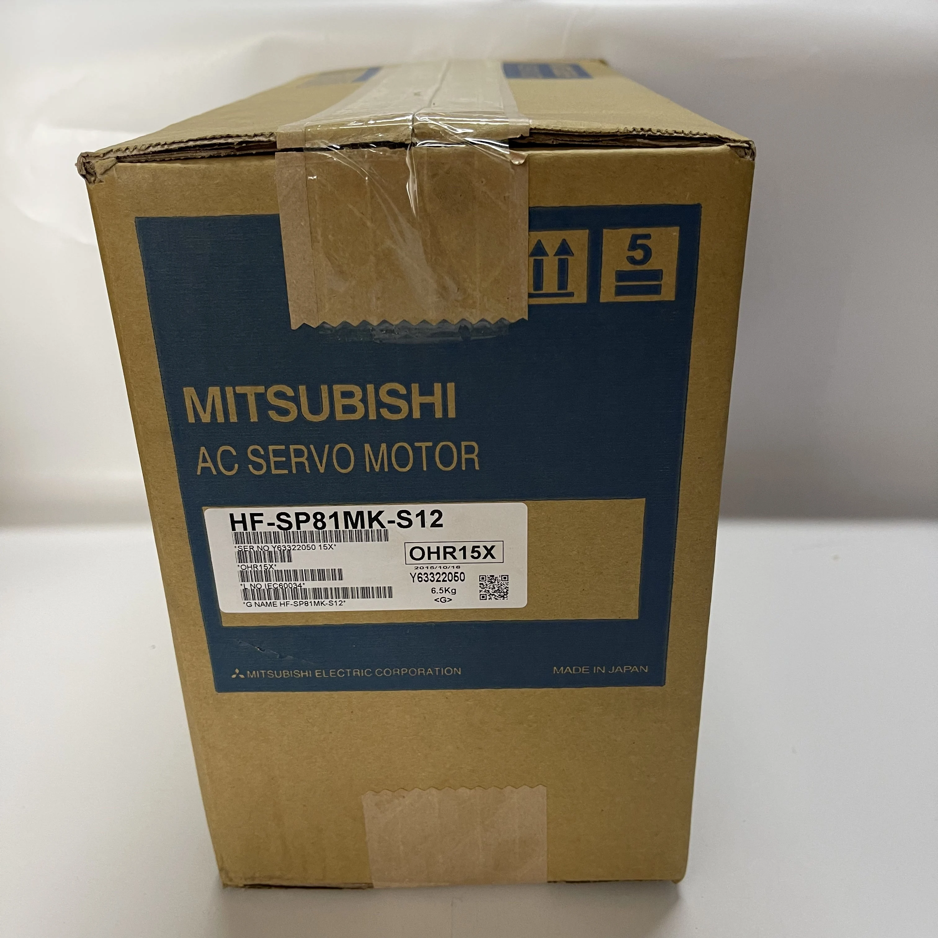 Mitsubishi AC Servo Motor HF-SP81MK-S12