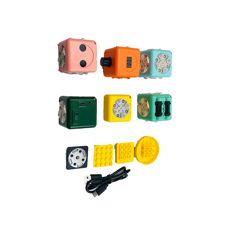 Набор программируемых магнитных блоков, детская игрушка «сделай сам» для детского сада и школы, обучающая игрушка для мозга, набор роботов