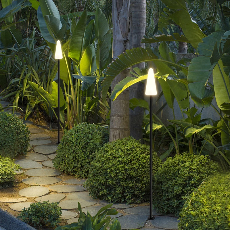Garden waterproof outdoor LED Lawn lights Mushroom shape with spike D68 H1110 acrylic Mushroom led outdoor floor lamp