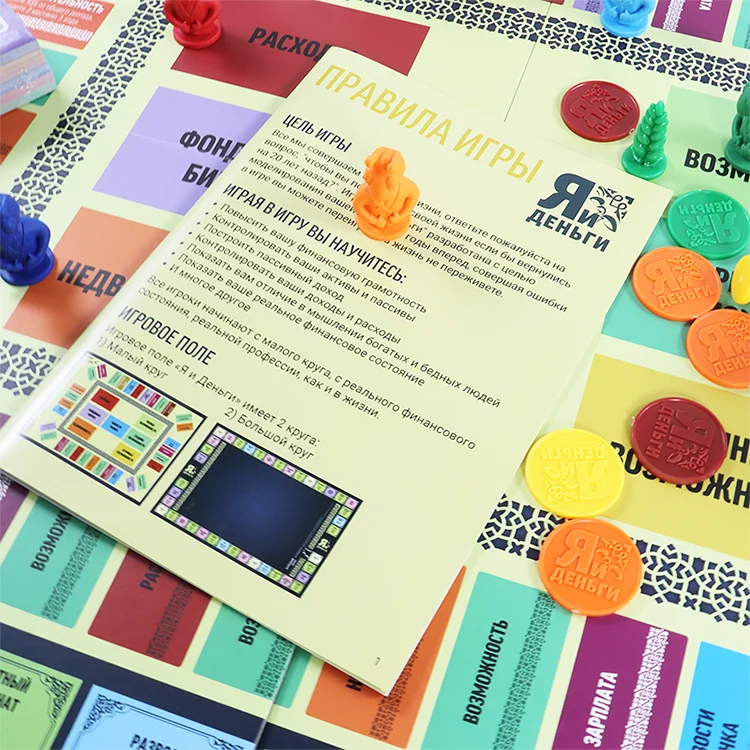 Custom French Card Game Printing Board Game with Box for Gambling