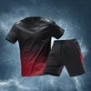 Gradient red suit-ice silk quick-dry breathable