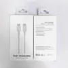 Cable blanco con embalaje de caja al por menor