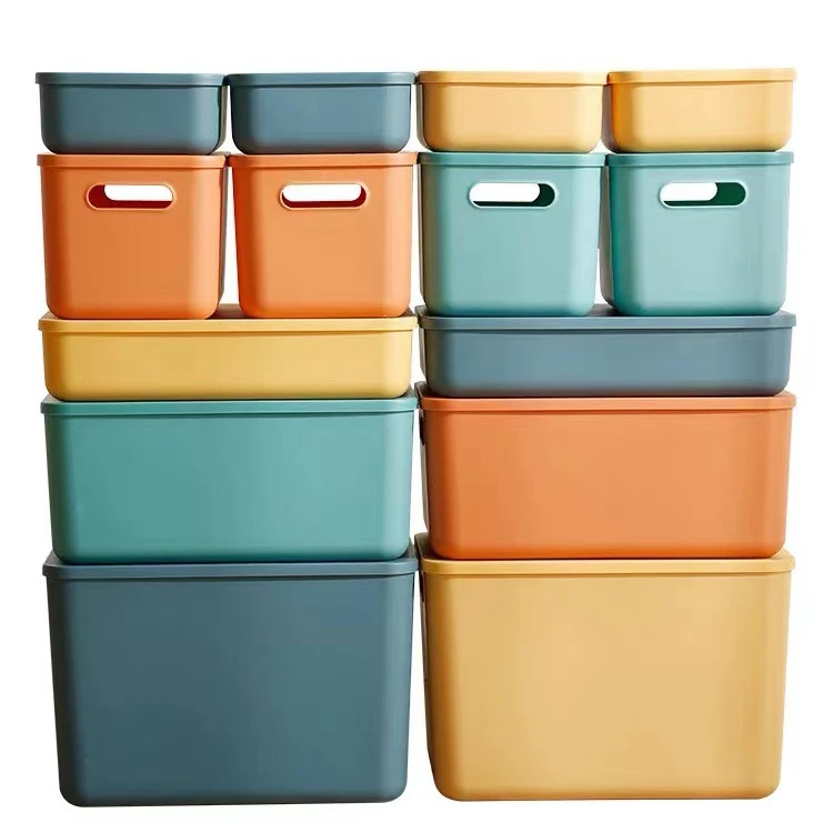 Multi-color PP Storage Box Home Storage Organization Boxes Wardrobe Storage Box