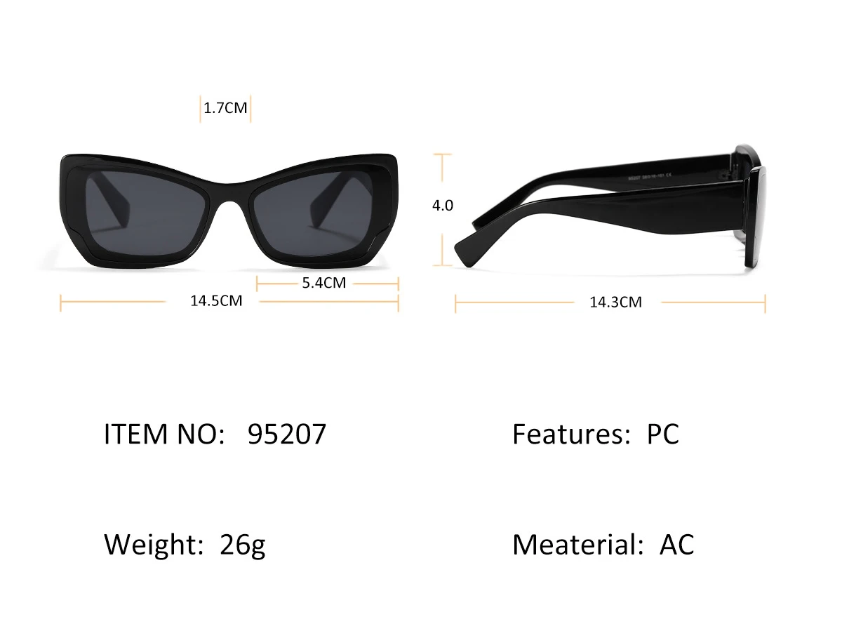 Y2K 2022 Cat Eye Designer Frames Custom Logo Sun Glasses Oversized Big Frames 2023 Female Wholesale Manufacture Women Sunglasses