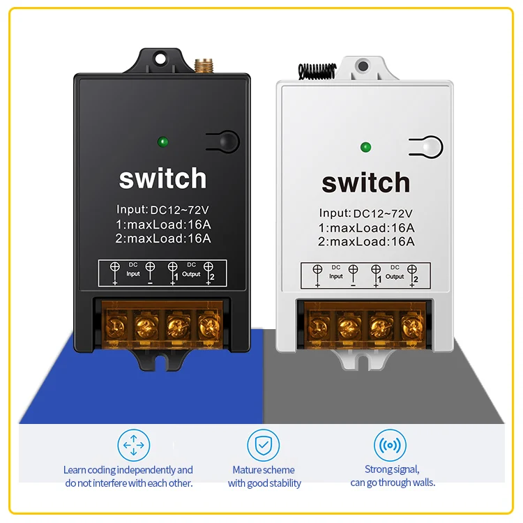 Dc Remote Switch Long Range Rf Transmitter and Receiver Remote Control Switch 12v Led Remote Control Wireless Switch