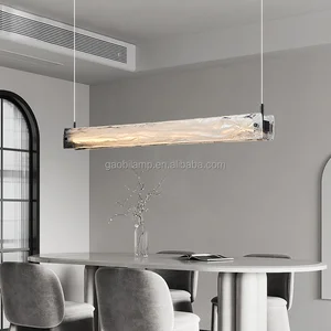 Badu Stainless Steel LED Chandelier with Adjustable Height Multiple Color Temperatures for Dining Rooms