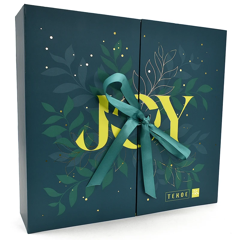 Factory Wholesale Christmas Luxury Advent Calendar Packaging Box Cosmetic Advent Calendar With Drawers Box manufacture
