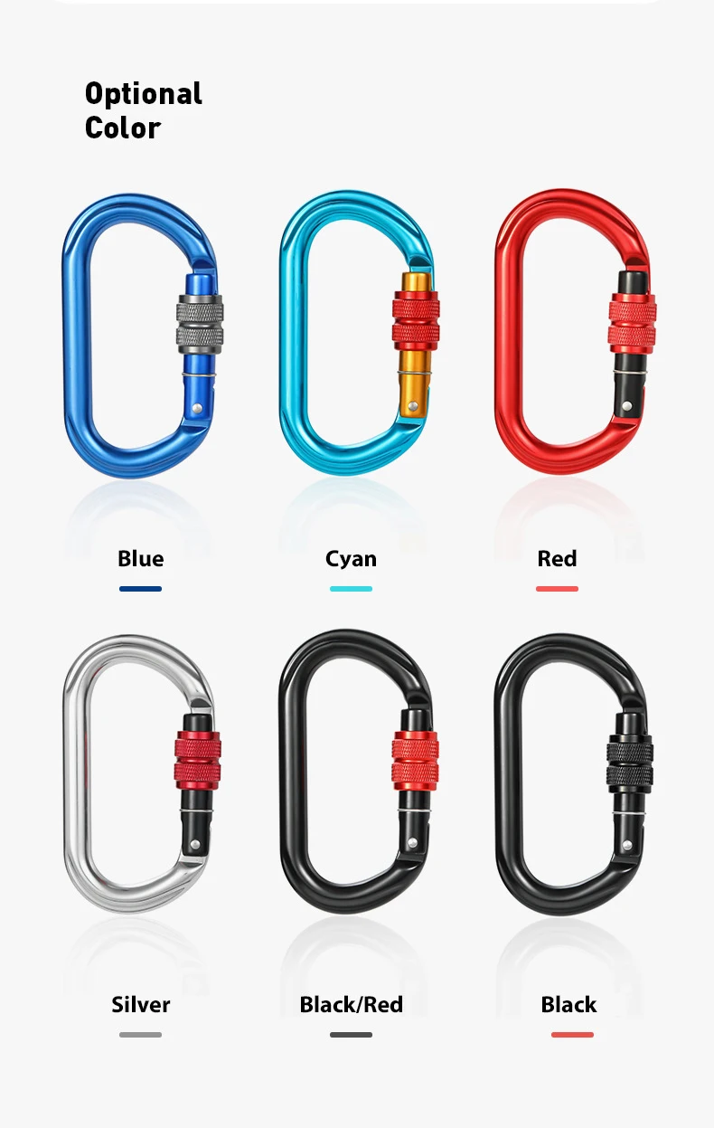 D Shaped Carabiners Swivel Custom Climbing Carabiner Hook For High ...