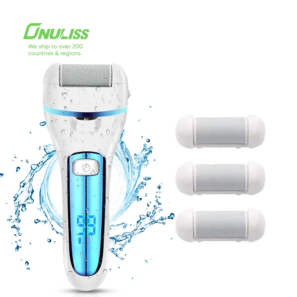 プロフェッショナルな電動角質リムーバー - IPX7防水・充電式1200mAh