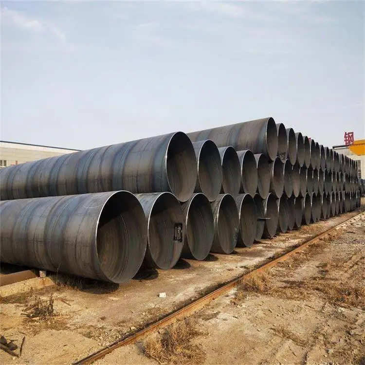 Api 5L Spiral Steel Tube Astm A252 Ssaw Carbon Welded Alloy Pipe Large Diameter Structure Steel Pipeline