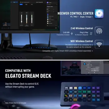Neewer 18 Scenes Photo Audio Video Lighting Live Streaming Led Rgb Video Light 2900K-7000K Gaming Light detail image