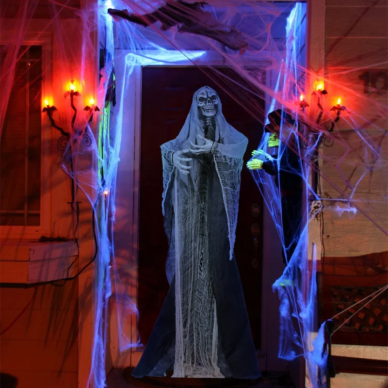 Life Size Halloween Outdoor Front Yard Haunted House Decorations ...