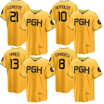 Wholesale Men's Pittsburgh Roberto Clemente Bryan Reynolds Willie