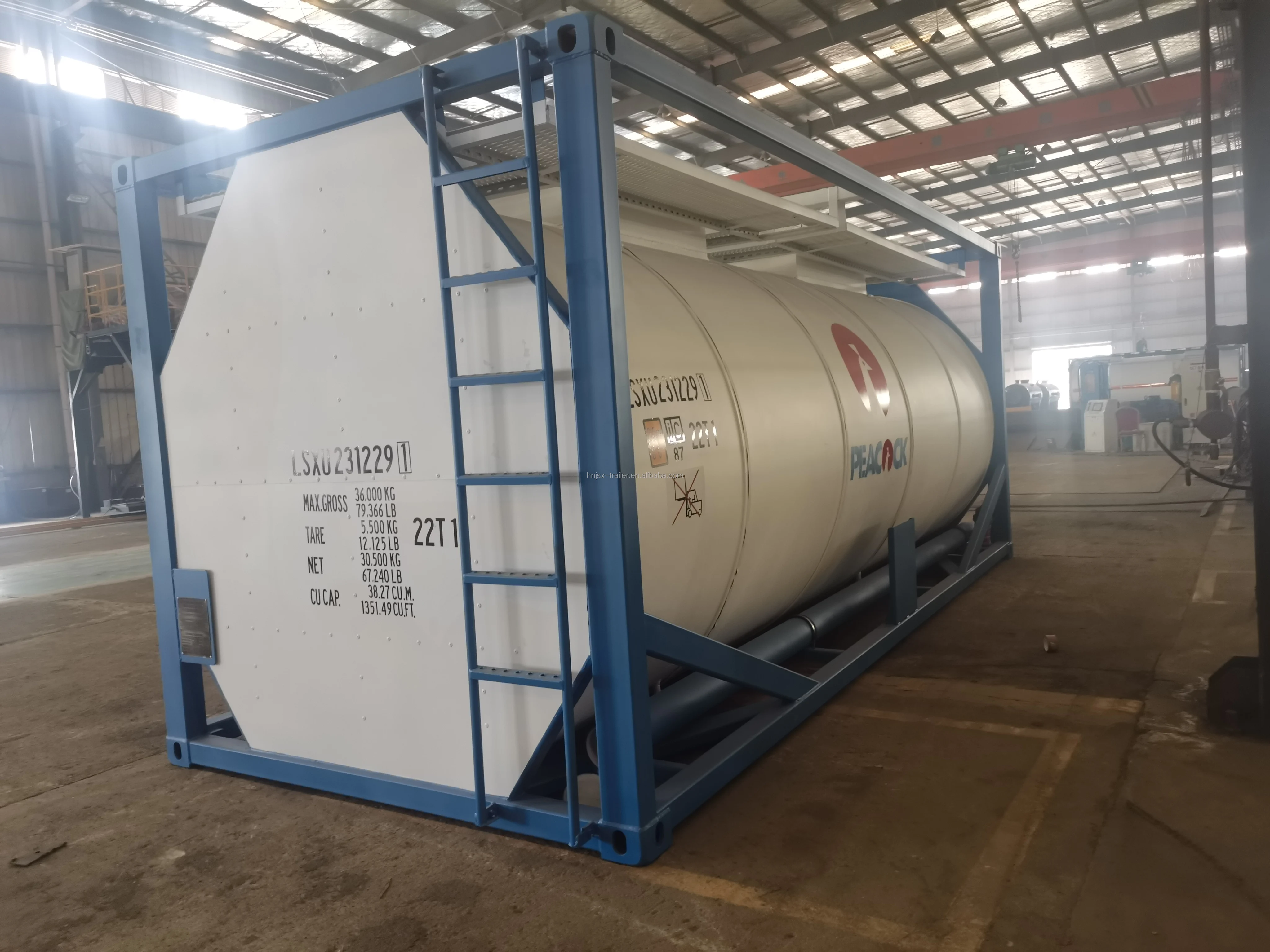 20ft 30ft 40ft Chemical Tank Container T14 Chemical Liquid Tanker