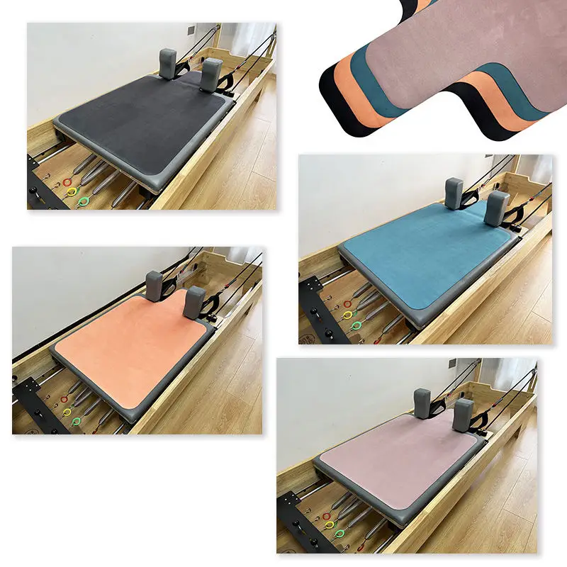 Yoga mat in use