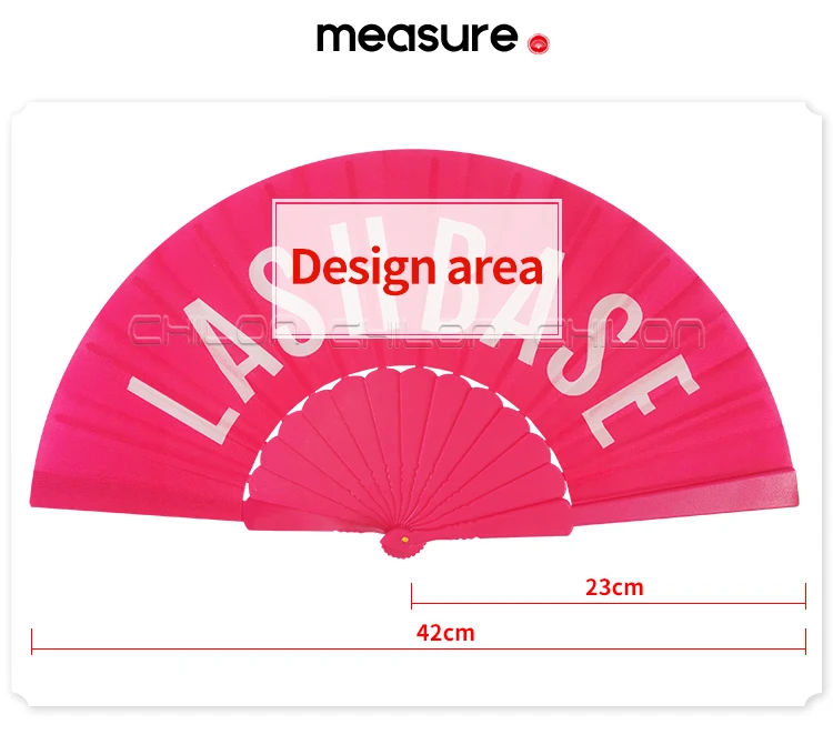 Plastic hand fan Top selling custom bamboo plastic printed hand fan